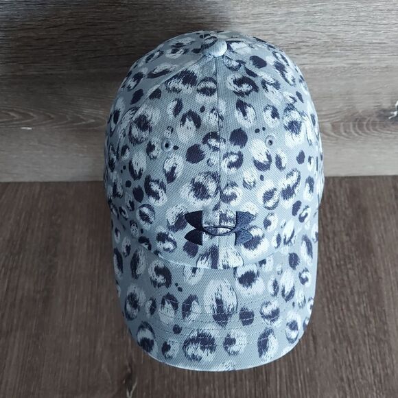 Under Armour Girls UA Wordmark Hat Cap, Washed Blue/Midnight Navy - Picture 2 of 4